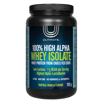Ultimate 100% High Alpha Whey Isolate 750g Powder Tropical Vanilla Flavour