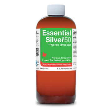 Essential Silver Ultra Strength 50 ppm Twist Cap 500ml