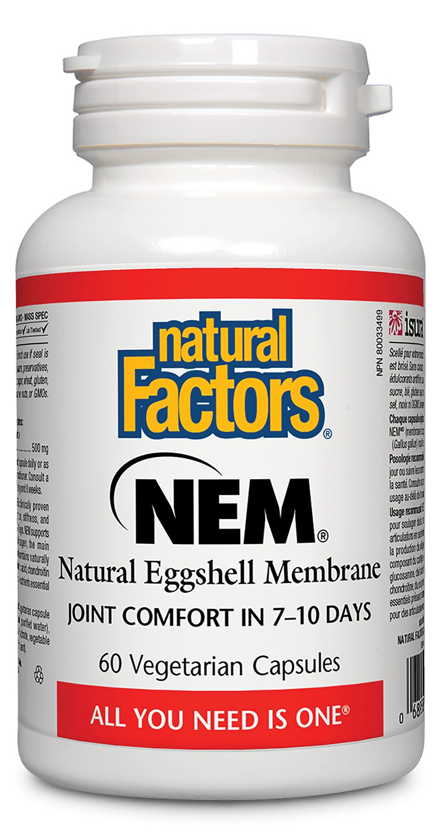 Natural Factors NEM 500mg 60 Veg. Capsules