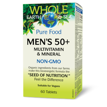 Whole Earth & Sea Men’s 50+ Multivitamin & Mineral 60 Tablets