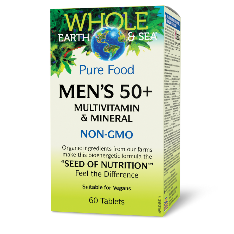 Whole Earth & Sea Men’s 50+ Multivitamin & Mineral 60 Tablets