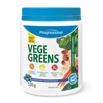 Progressive Vege Greens Blueberry Medley 530g Powder