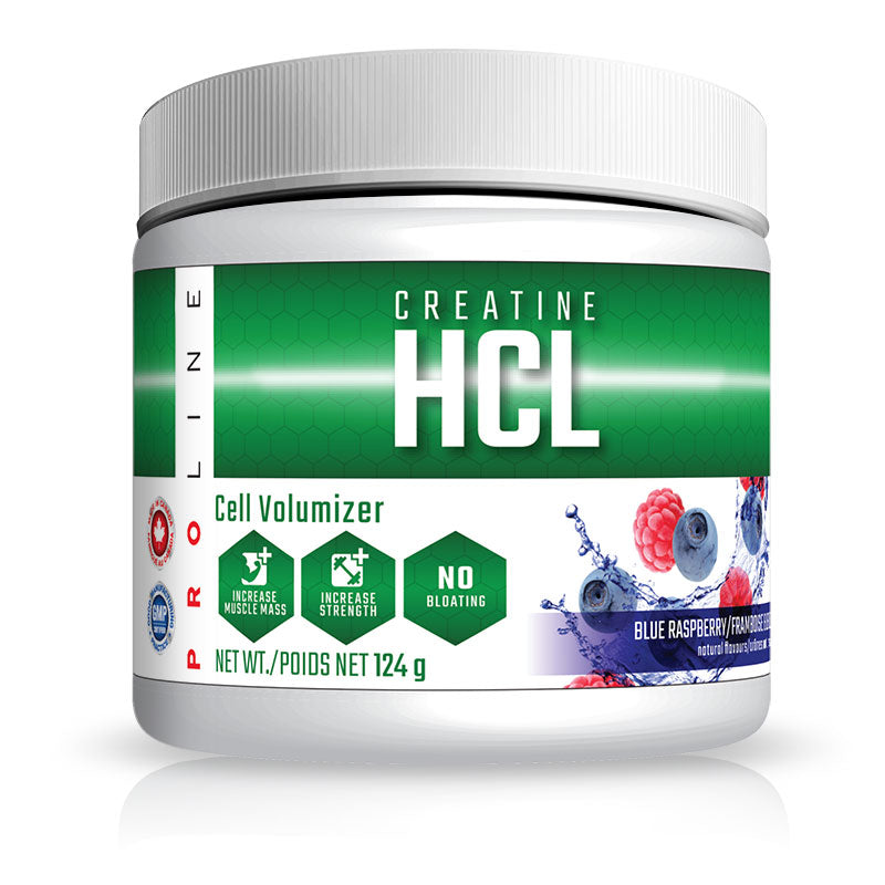 ProLine Creatine HCL Natural Blue Raspberry 124g Powder