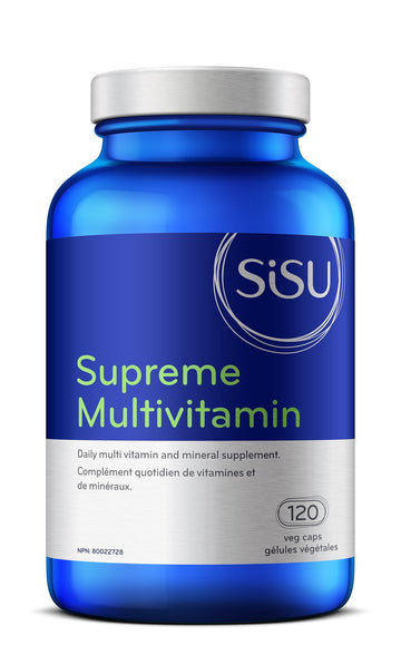Sisu Supreme Multivitamin With Iron 120 Veg. Capsules