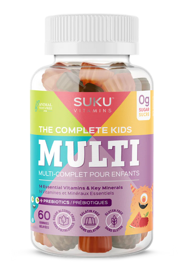 Suku Vitamins The Complete Kids Multi Tropical Bonanza Flavour 60 Gummies