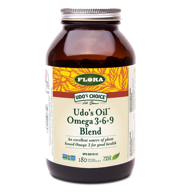 Flora Udo's Oil Omega 3•6•9 Blend 180 Gel Caps