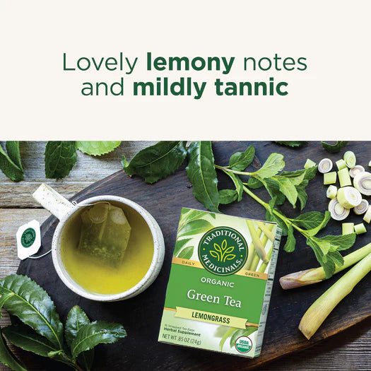 Traditional Medicinals Organic Green Tea Lemongrass Flavour 16 Bags