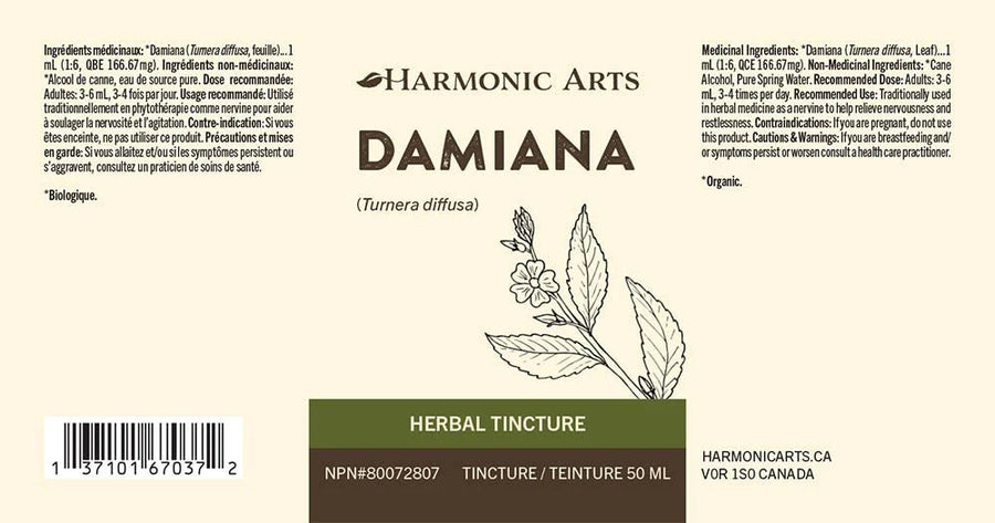 Harmonic Arts Damiana 50ml Tincture