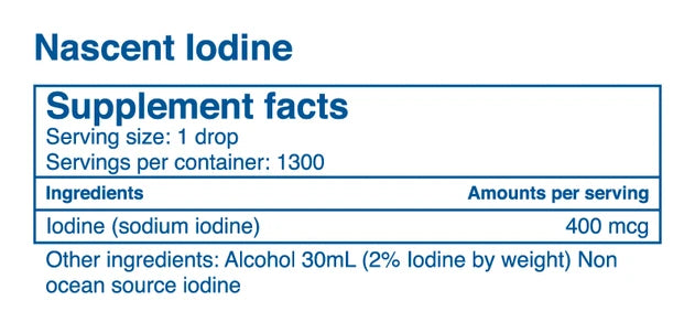 TrueHope Nascent Iodine 30ml Liquid