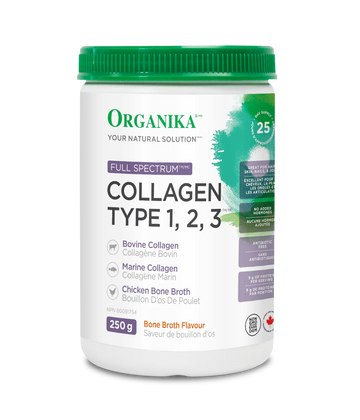 Organika Collagen Type 1, 2, 3 Bone Broth Flavour 250g Powder