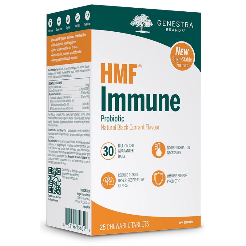 Genestra HMF Immune Shelf/Stable 25 Chewable Tablets