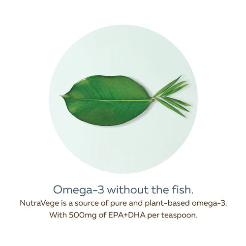 NutraVege Omega-3 Plant Based 500ml Strawberry Orange Flavour