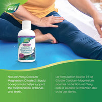 Nature's Way Calcium & Magnesium Citrate 2:1 with Collagen 500ml Liquid Blueberry Flavour