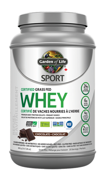 Garden of Life - Sport - Certified Grass Fed Whey Powder
