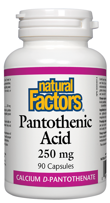 Natural Factors Pantothenic Acid 250mg 90 Capsules