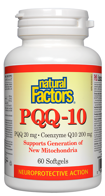Natural Factors PQQ-10 | 60 Softgels