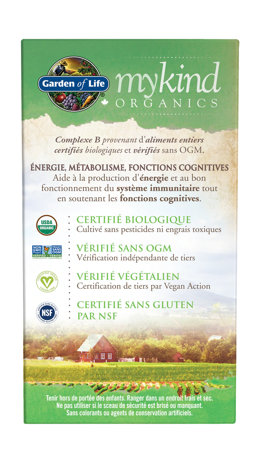Garden of Life - mykind Organics - Vitamin B-Complex Once Daily 30 Veg. Tablets