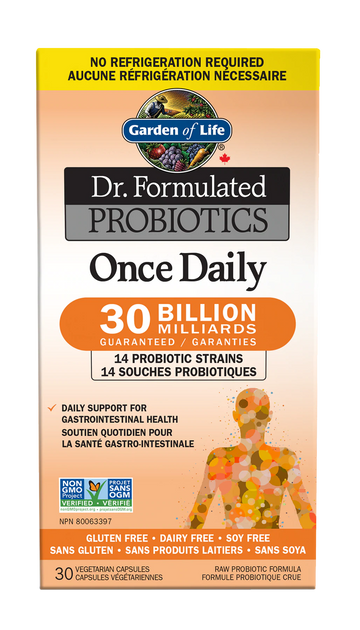 Garden of Life - Dr. Formulated - Probiotics Once Daily 30 Veg. Capsules