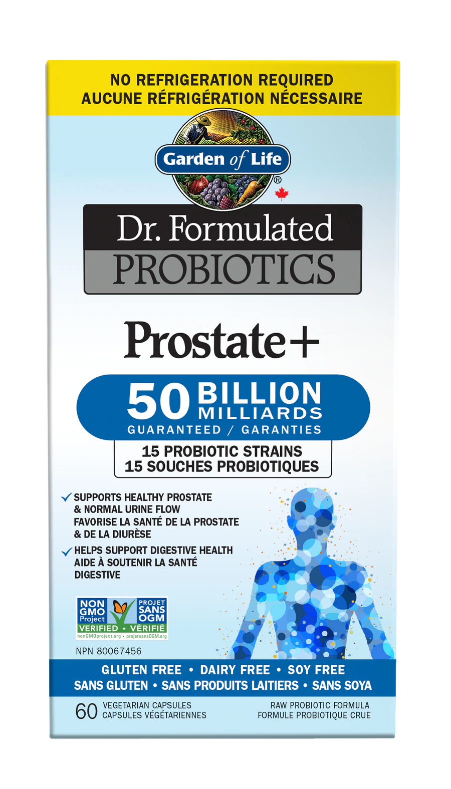 Garden of Life - Dr. Formulated - Probiotics Prostate + 60 Veg. Capsules