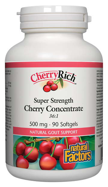 Natural Factors Super Strength Cherry Concentrate 90 Softgels