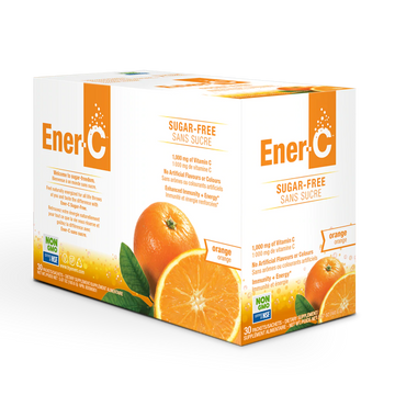 Ener-C Sugar Free Drink Mix 1,000mg of Vitamin C Orange Flavour 30 Packets