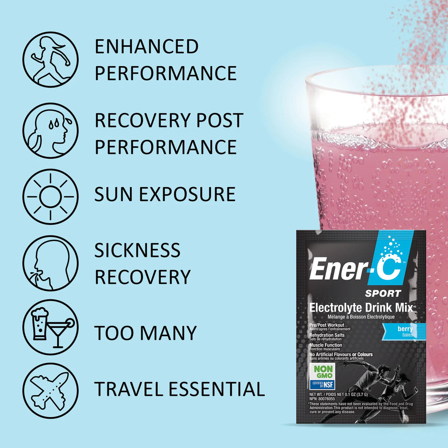 Ener-C Sport Electrolyte Drink Mix 154g Powder Mixed Berry Flavour
