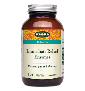 Flora Immediate Relief Enzyme 120 Veg. Capsules