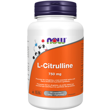 Now L-Citrulline 750 mg 90 Veg. Capsules