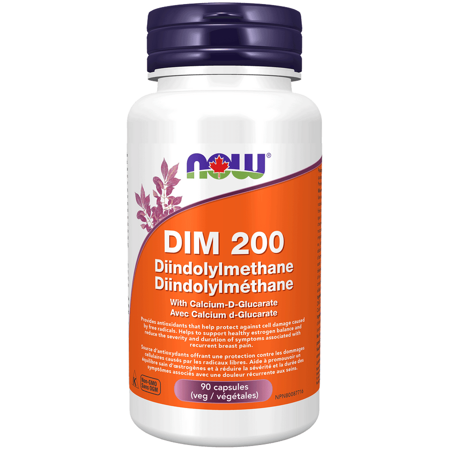 Now DIM 200mg with Calcium Glucarate 90 Veg Capsules