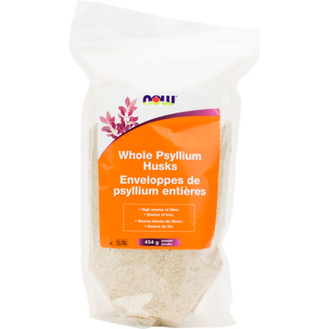 Now Psyllium Husks Whole 1 lb/ 454 g Powder