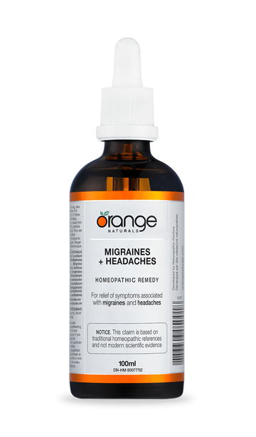 Orange Naturals Migraines + Headaches 100ml Tincture