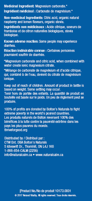 Natural Calm Magnesium Citrate Powder Orange Flavour