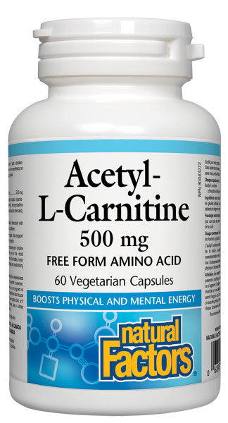 Natural Factors Acetyl-L-Carnitine 60 Veg. Capsules
