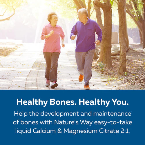 Nature's Way Calcium & Magnesium Citrate 2:1 500ml Liquid Blueberry Flavour