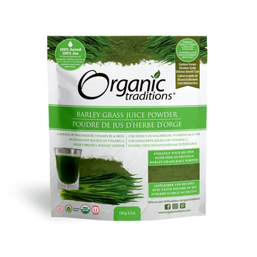 Organic Traditions Barley Grass Juice 150g Powder