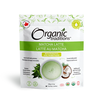 Organic Traditions Matcha Latte with Probiotics 150g