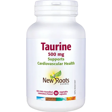 New Roots L-Taurine 500 mg 90 Veg. Capsules