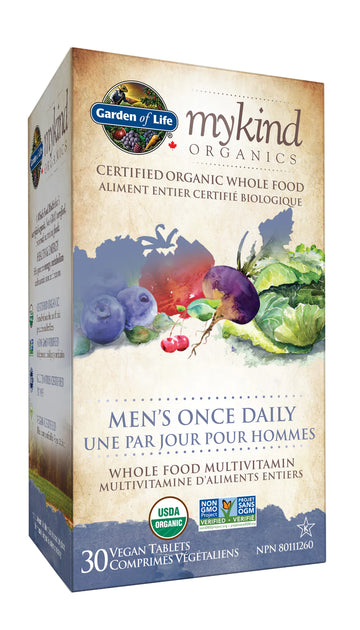 Garden of Life - mykind Organics - Men’s Once Daily 30 Veg. Tablets