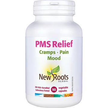 New Roots PMS Relief 90 Veg. Capsules