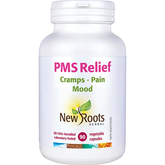 New Roots PMS Relief 90 Veg. Capsules