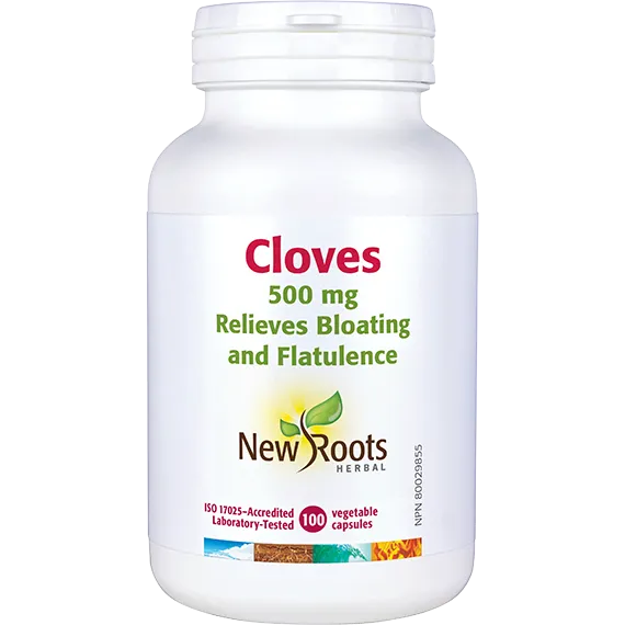 New Roots Cloves 500 mg 100 Veg. Capsules