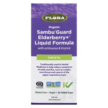 Flora Organic Sambu Guard Elderberry+ Liquid Formula 250ml