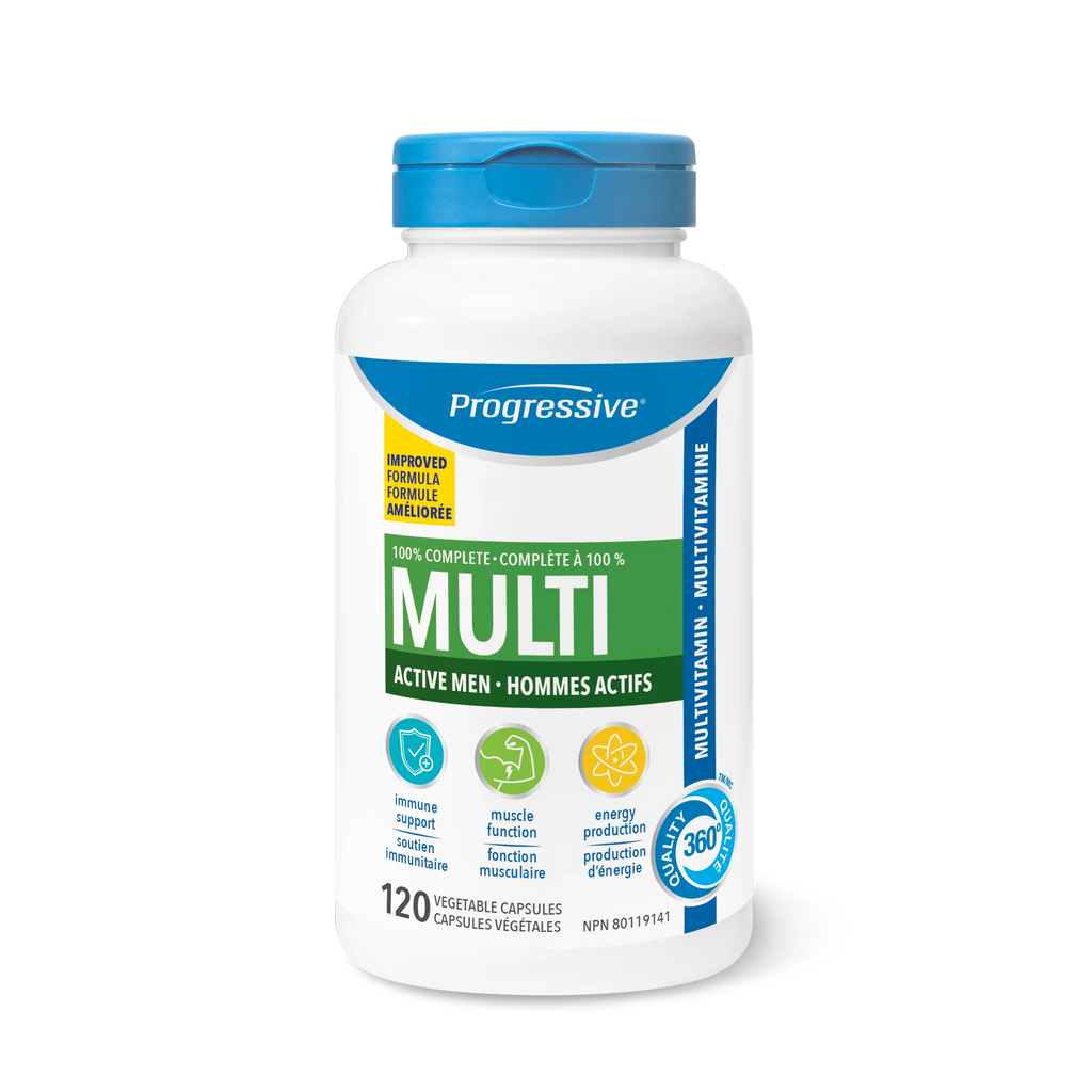 Progressive Multi for Active Men 120 Veg. Capsules