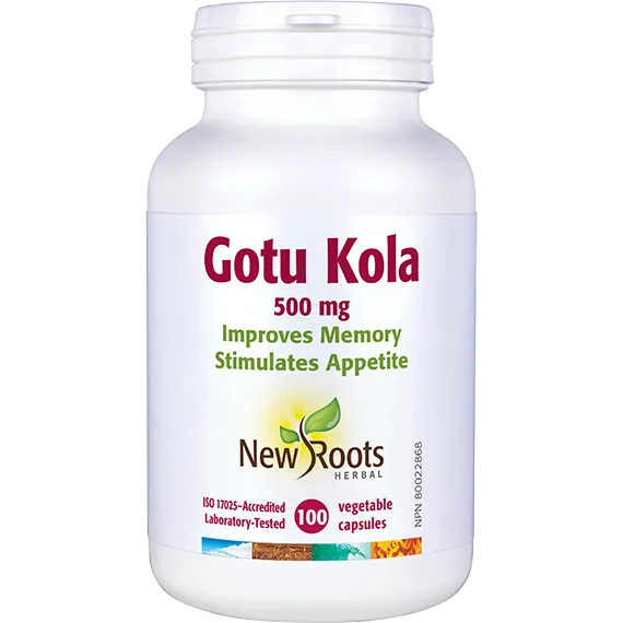 New Roots Gotu Kola 100 Veg. Capsules
