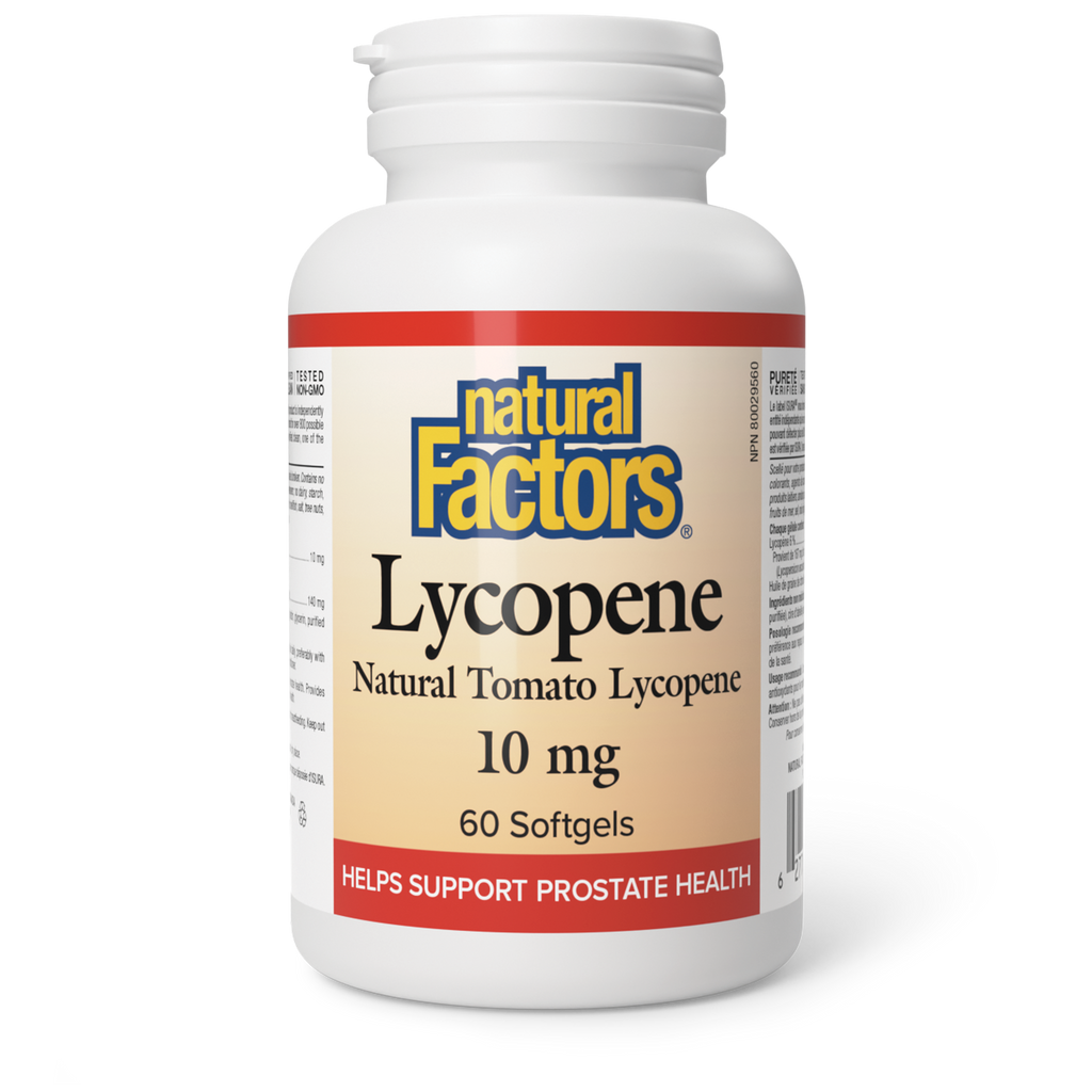 Natural Factors Lycopene 10 mg 60 Softgels