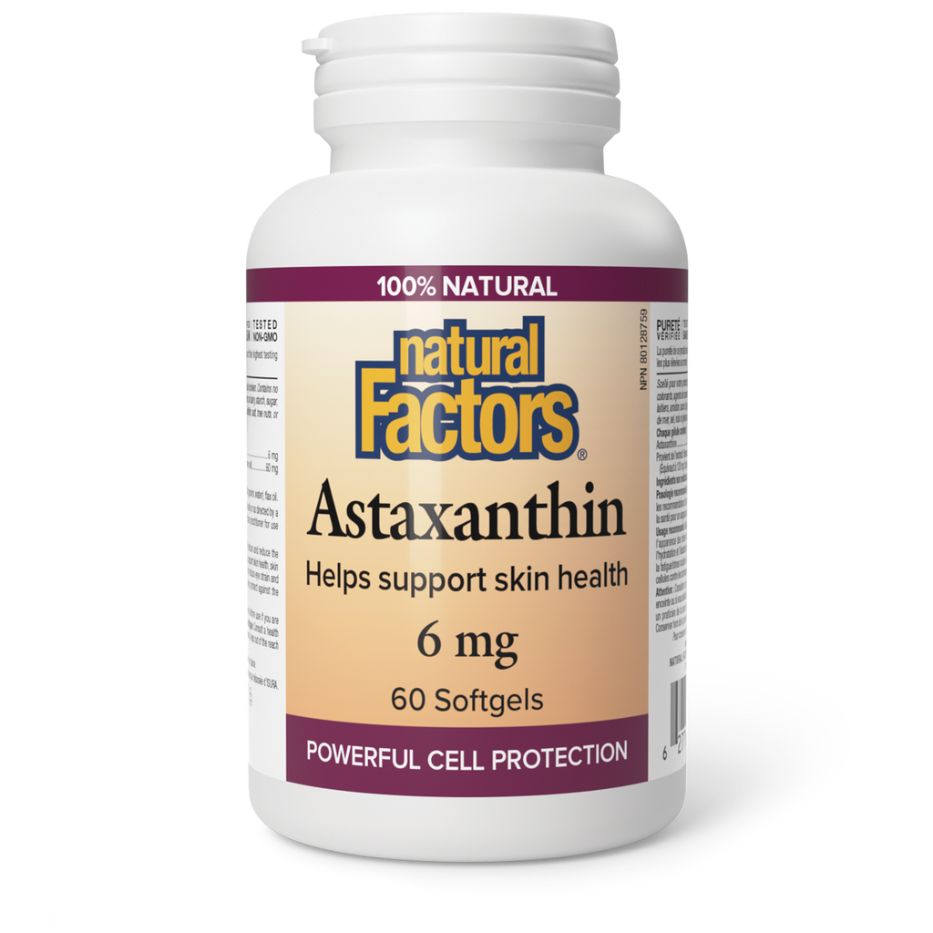 Natural Factors Astaxanthin 6mg 60 Softgels