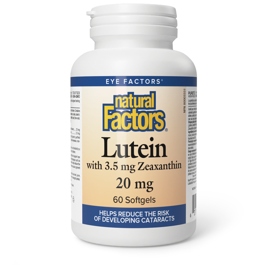 Natural Factors Lutein 20 mg 60 Softgels