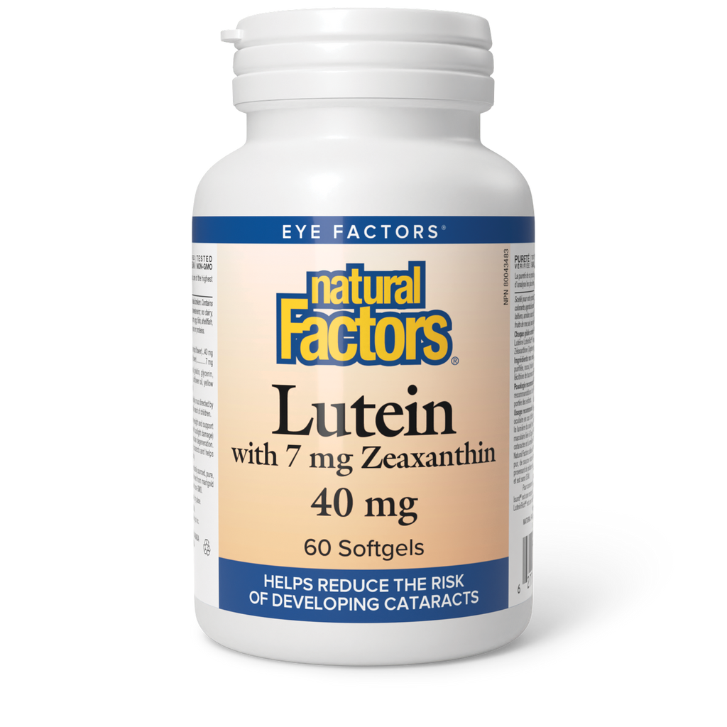 Natural Factors Lutein 40 mg 60 Softgels