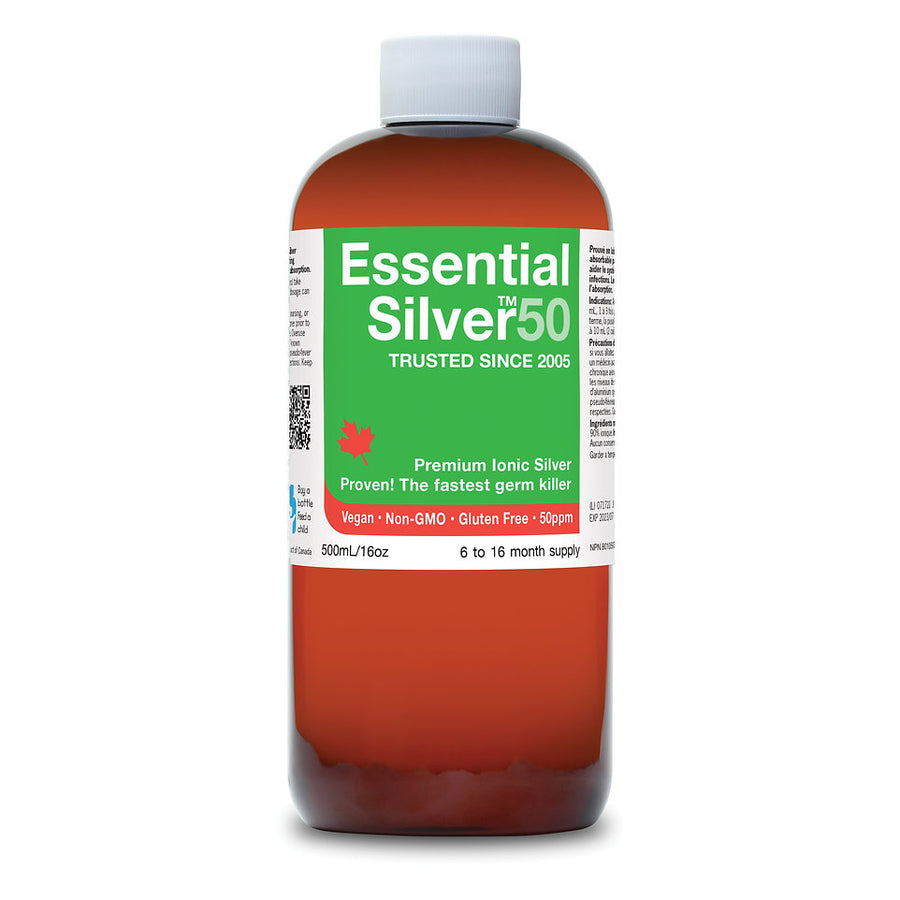 Essential Silver Ultra Strength 50 ppm Twist Cap 250ml