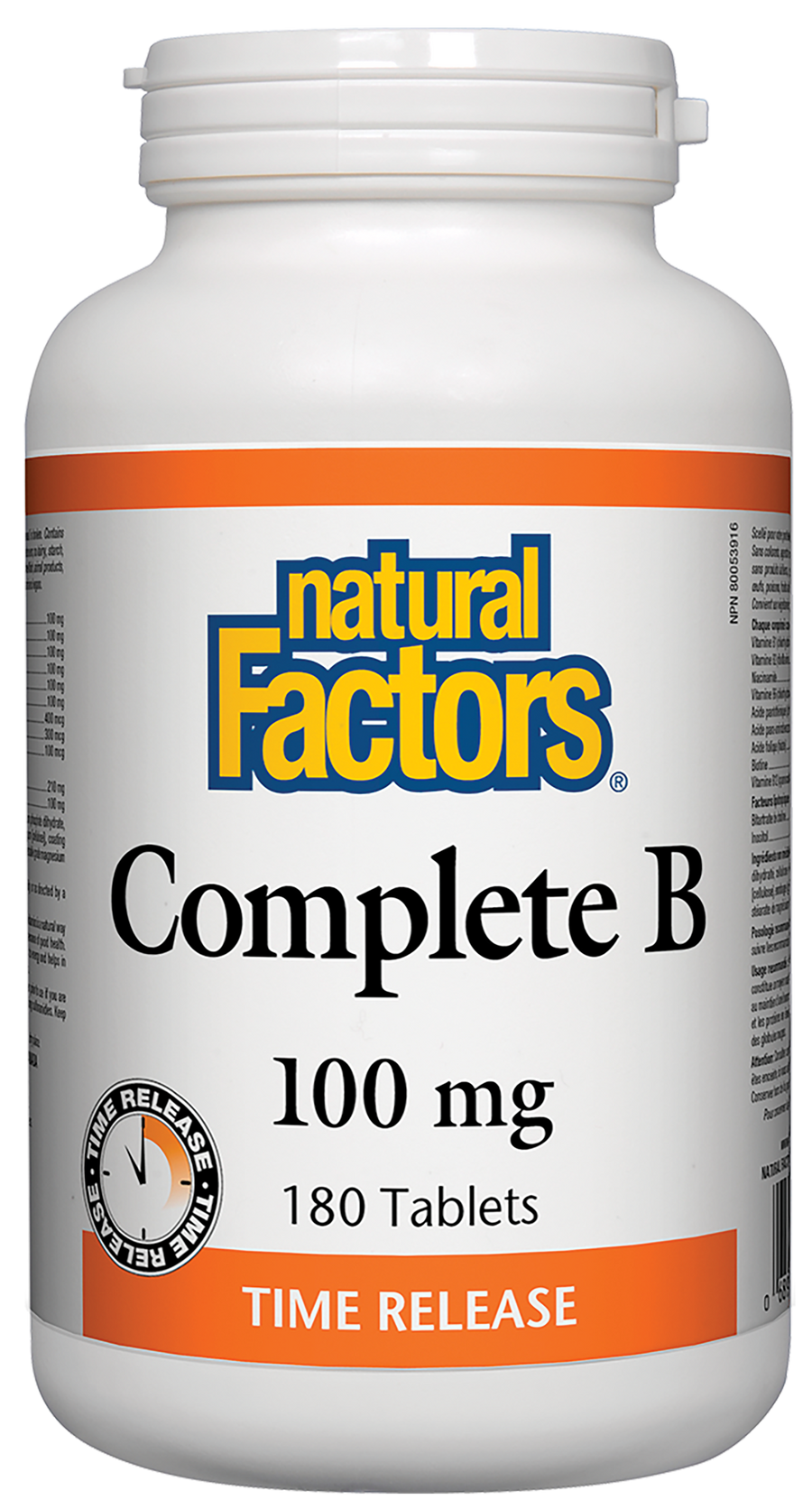 Natural Factors Complete B Timed Release 180 Tablets
